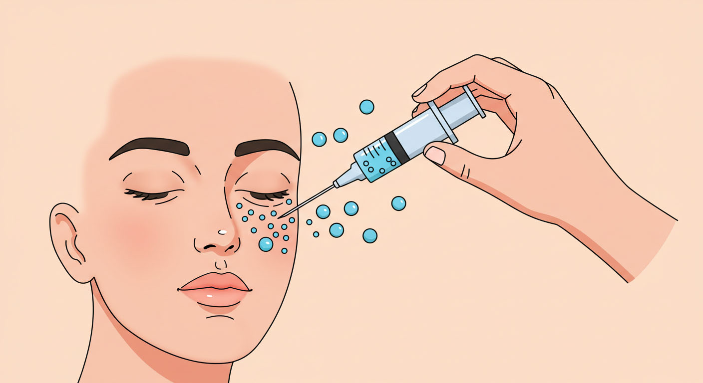 Visual representation of polynucleotides rejuvenating and regenerating the skin.
